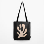 Noir Leaf: Mid Century Modern Matisse Edition Tote Bag Gallery Image 2