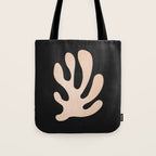 Noir Leaf: Mid Century Modern Matisse Edition Tote Bag Gallery Image 1