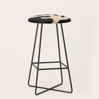 Noir Leaf: Mid Century Modern Matisse Edition Stool Gallery Image 1