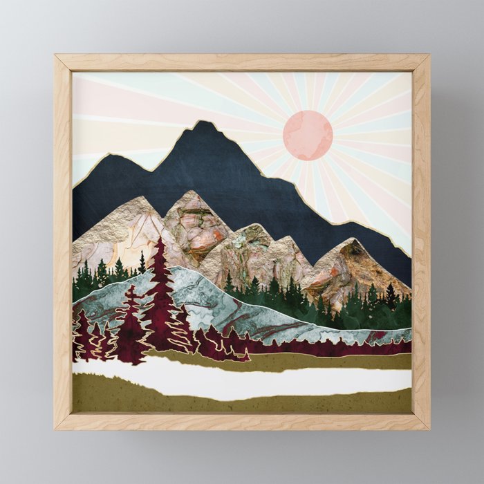 Retro Autumn Vista Mini Art Print Gallery Image 1