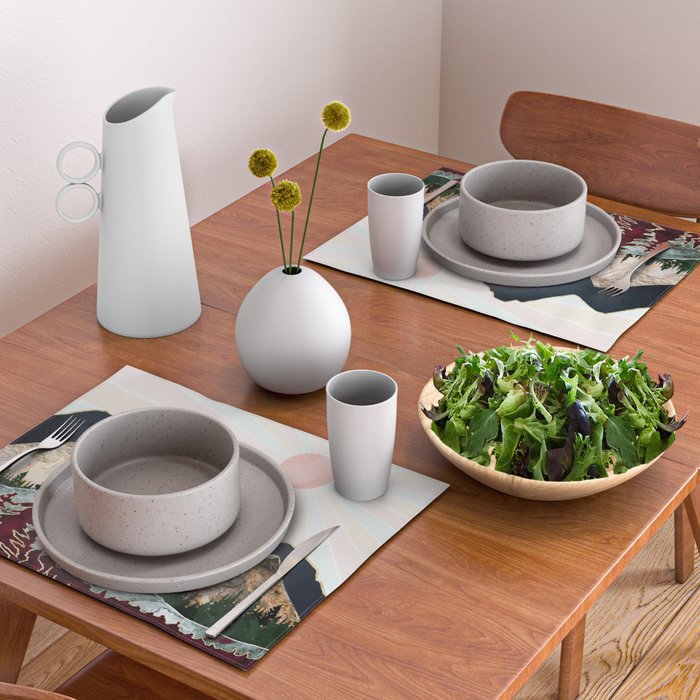 Retro Autumn Vista Placemat Gallery Image 2