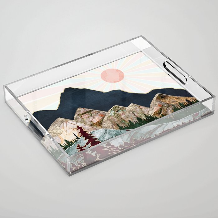 Retro Autumn Vista Acrylic Tray Gallery Image 1