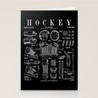 Ice Hockey Player Winter Sport Vintage Patent Print Stationery Card Gallery Image 2