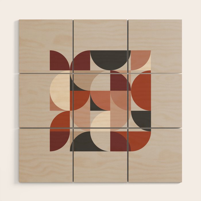 Mid Century 26A Wood Wall Art Gallery Image 1
