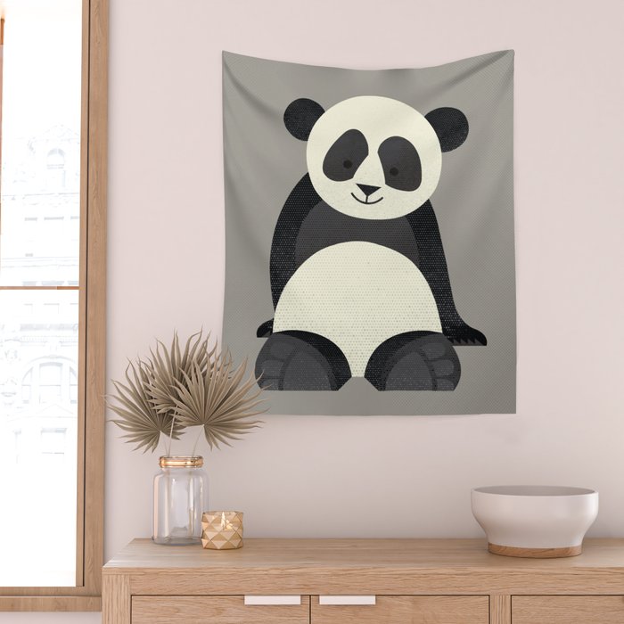 Whimsy Giant Panda Wall Tapestry Gallery Image 2