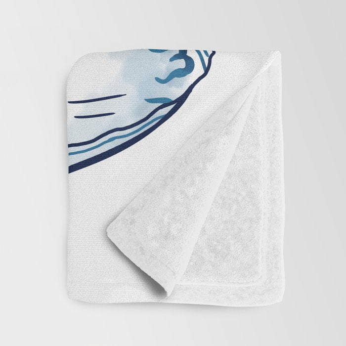 The Great Kanagawa Tee Throw Blanket Gallery Image 3