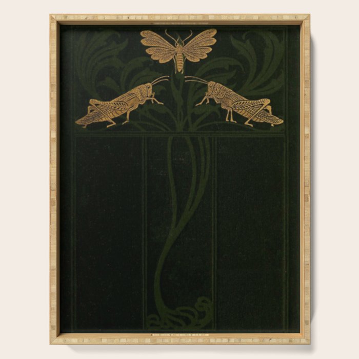 Art Nouveau Insects Serving Tray Gallery Image 1