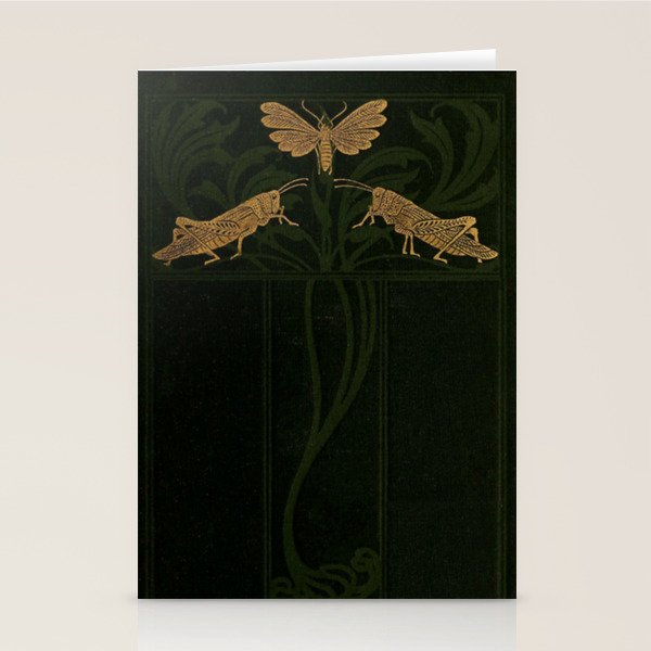 Art Nouveau Insects Stationery Card Gallery Image 2
