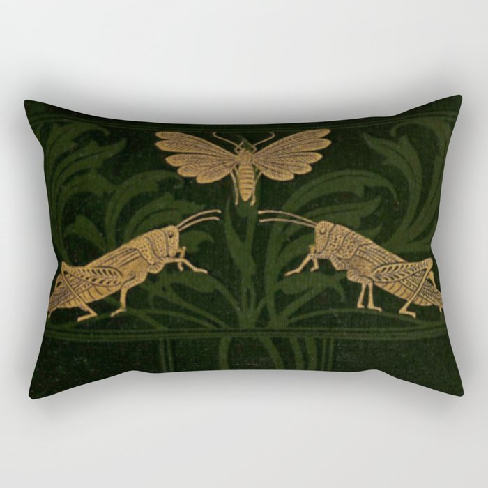 Art Nouveau Insects Rectangular Pillow Gallery Image 2
