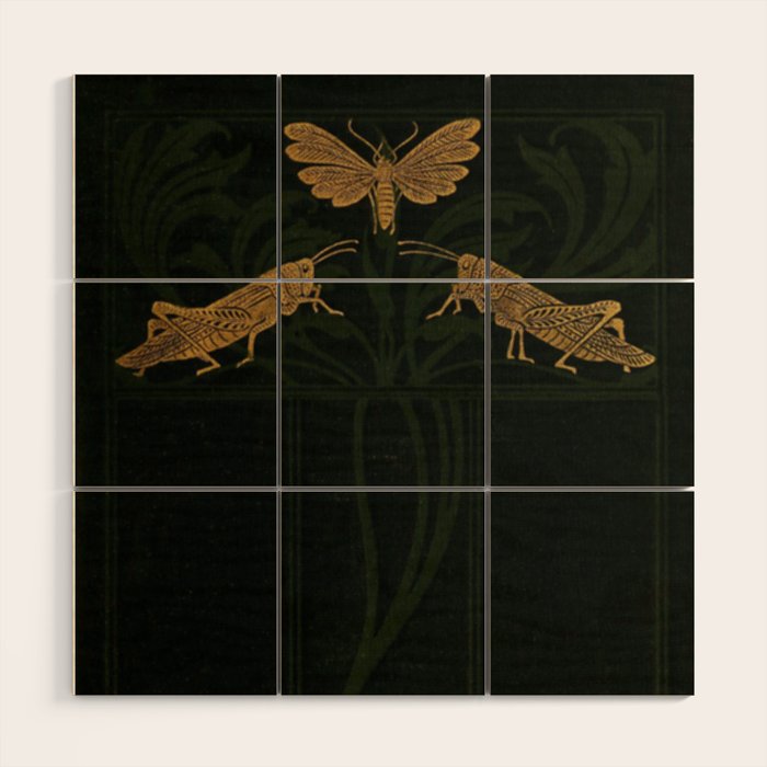 Art Nouveau Insects Wood Wall Art Gallery Image 1