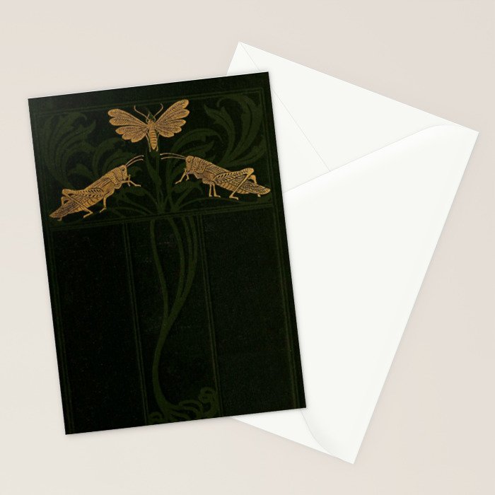 Art Nouveau Insects Stationery Card Gallery Image 2