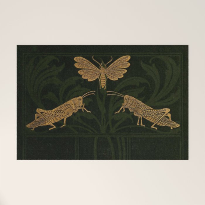 Art Nouveau Insects Welcome Mat