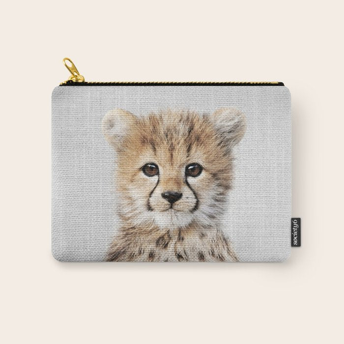 Baby Cheetah - Colorful Carry All Pouch Gallery Image 1