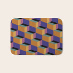 Cuboid Geometric Abstract Shapes Pattern XX Bath Mat Gallery Image 1