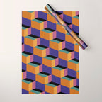 Cuboid Geometric Abstract Shapes Pattern XX Wrapping Paper Gallery Image 1