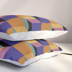 Cuboid Geometric Abstract Shapes Pattern XX Pillow Sham Gallery Image 3
