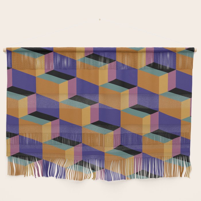 Cuboid Geometric Abstract Shapes Pattern XX Wall Hanging Gallery Image 1