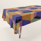 Cuboid Geometric Abstract Shapes Pattern XX Tablecloth Gallery Image 1