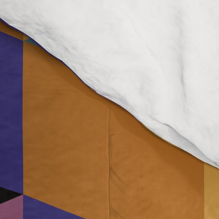 Cuboid Geometric Abstract Shapes Pattern XX Comforter Gallery Image 4