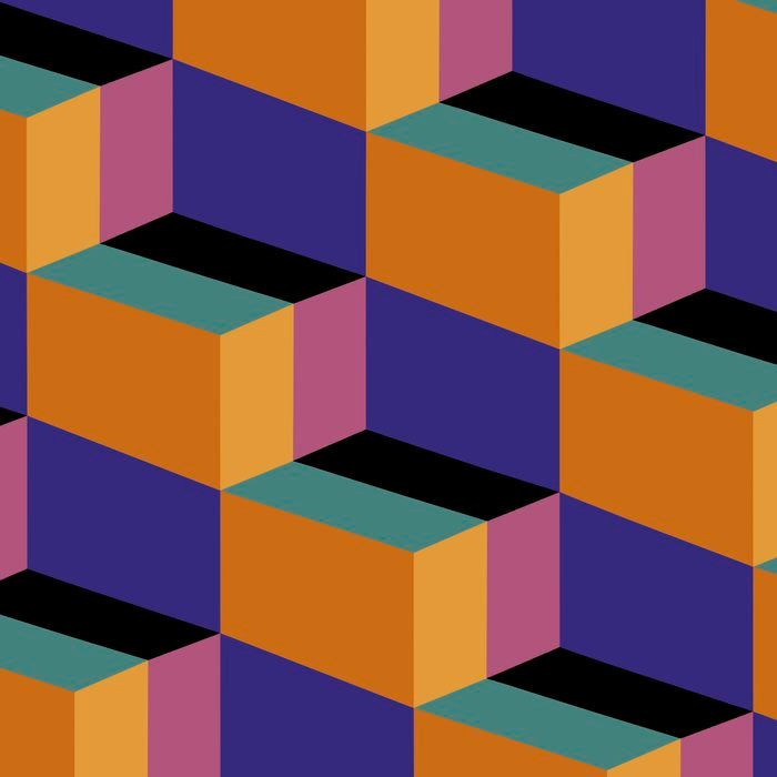 Cuboid Geometric Abstract Shapes Pattern XX Coffee Mug Gallery Image 2