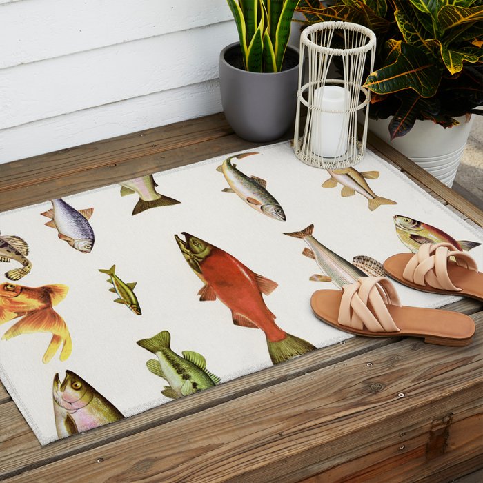 Fishing Line Outdoor Rug Gallery Image 2
