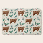 Farm house Christmas Burlap Cutting Board Gallery Image 1