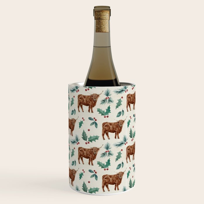 Farm house Christmas Burlap Wine Chiller Gallery Image 3