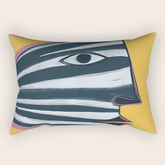 Abstract Profile Rectangular Pillow Gallery Image 1