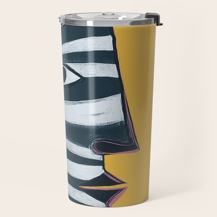 Abstract Profile Travel Mug Gallery Image 2