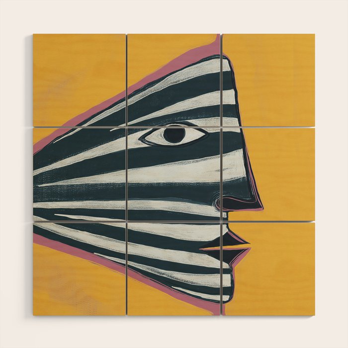Abstract Profile Wood Wall Art Gallery Image 1