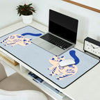 Purrcelin Cat - Pretty Delft Porcelain Kitty Desk Mat Gallery Image 2