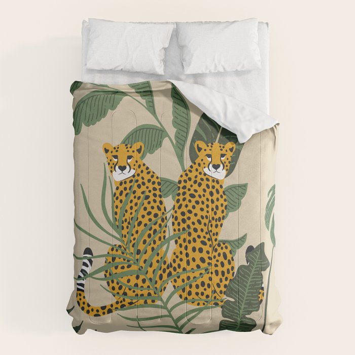 Palm Jungle Cheetah Prints Comforter Gallery Image 6