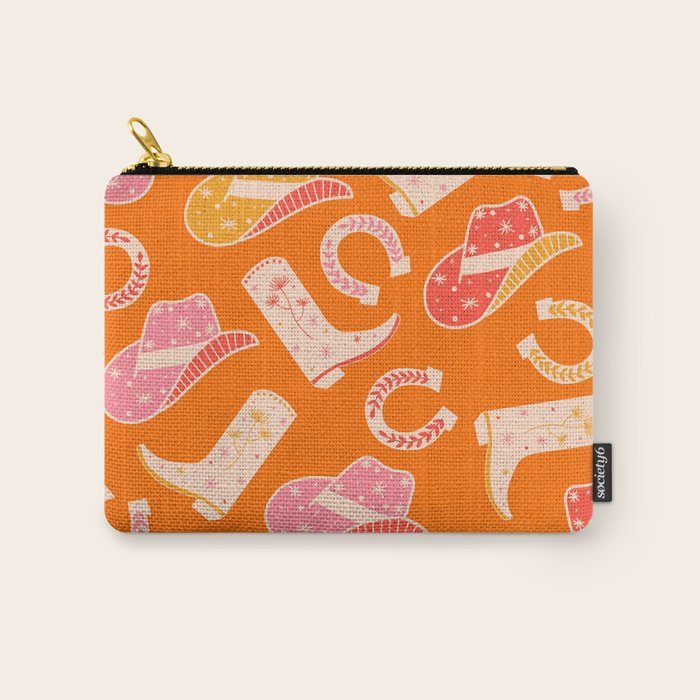 Cowgirl Pattern #cowgirl #cowgirlpattern Carry All Pouch Gallery Image 1
