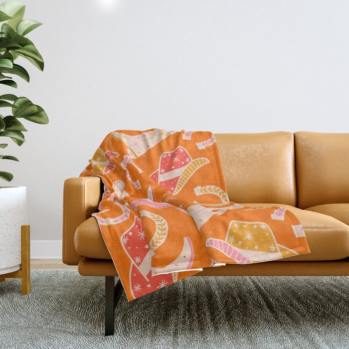 Cowgirl Pattern #cowgirl #cowgirlpattern Throw Blanket Gallery Image 1
