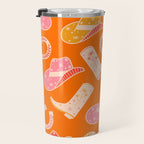 Cowgirl Pattern #cowgirl #cowgirlpattern Travel Mug Gallery Image 3