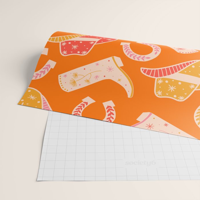 Cowgirl Pattern #cowgirl #cowgirlpattern Wrapping Paper Gallery Image 2