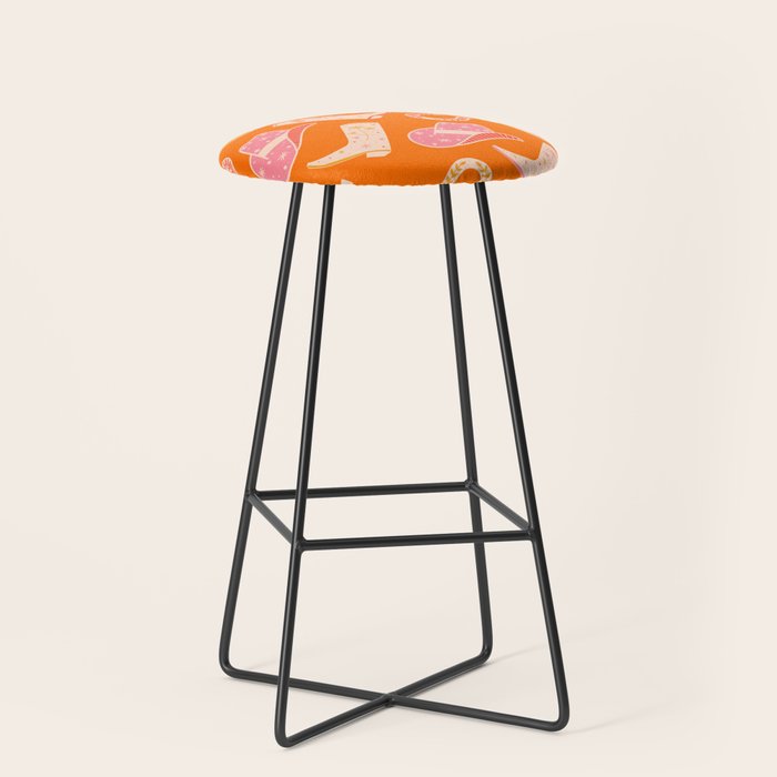 Cowgirl Pattern #cowgirl #cowgirlpattern Stool Gallery Image 1