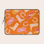 Cowgirl Pattern #cowgirl #cowgirlpattern Laptop Sleeve Gallery Image 1