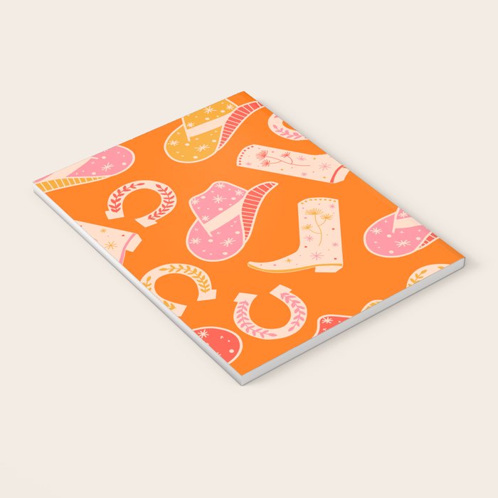 Cowgirl Pattern #cowgirl #cowgirlpattern Notebook Gallery Image 3