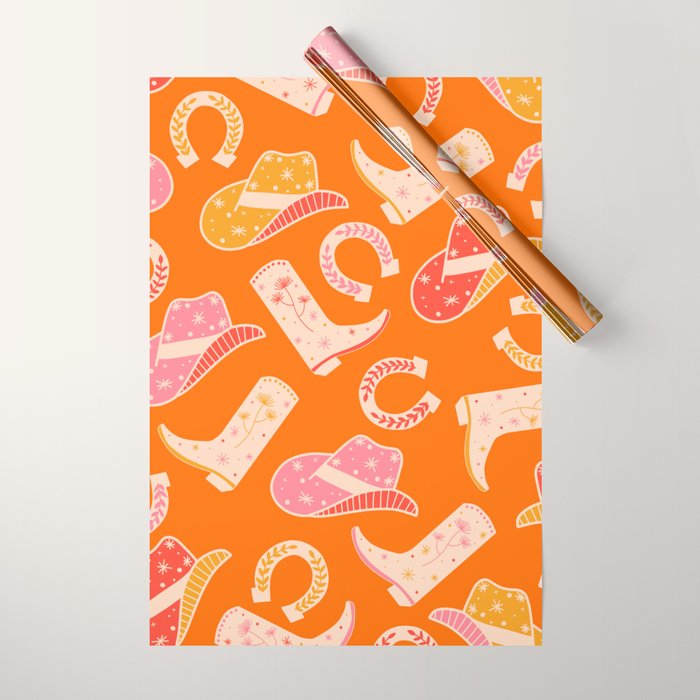 Cowgirl Pattern #cowgirl #cowgirlpattern Wrapping Paper Gallery Image 1