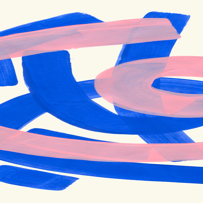 Tribal Pink Blue Fun Colorful Mid Century Modern Abstract Painting Shapes Pattern Coffee Mug Gallery Image 2