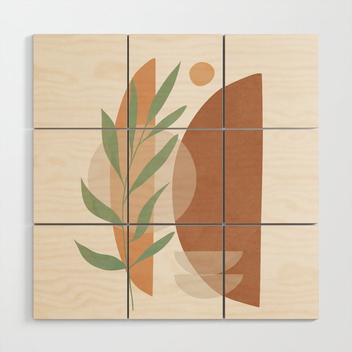 Abstract Rock Geometry 15 Wood Wall Art Gallery Image 1