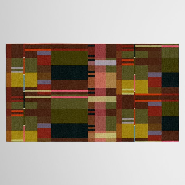 Offset Colorblock Dark Tablecloth Gallery Image 2