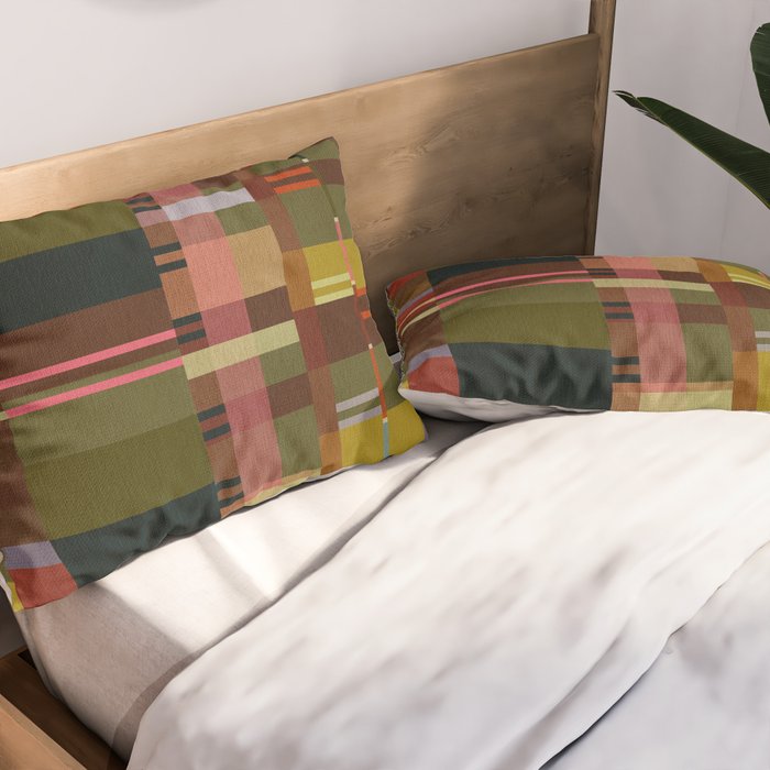 Offset Colorblock Dark Pillow Sham Gallery Image 2