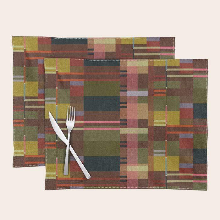 Offset Colorblock Dark Placemat Gallery Image 1