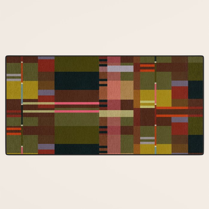 Offset Colorblock Dark Desk Mat Gallery Image 3