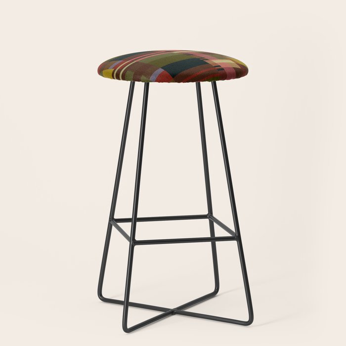 Offset Colorblock Dark Stool Gallery Image 1