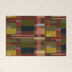 Offset Colorblock Dark Welcome Mat Gallery Image 1