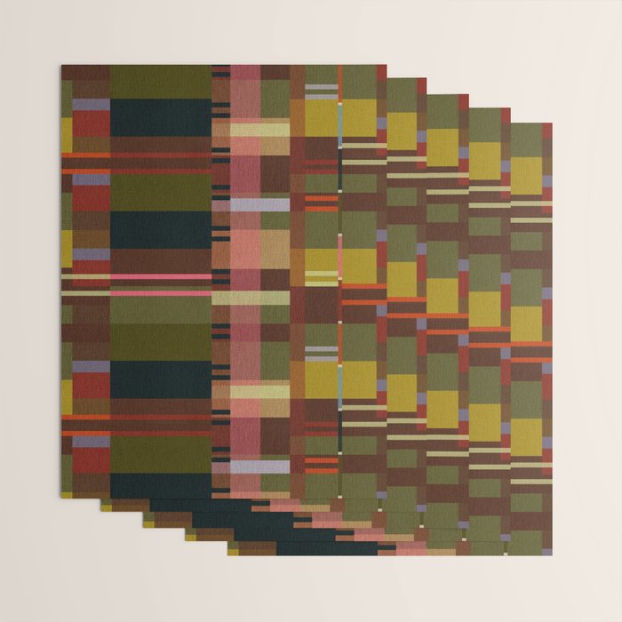 Offset Colorblock Dark Wrapping Paper Gallery Image 3