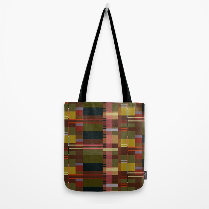 Offset Colorblock Dark Tote Bag Gallery Image 2